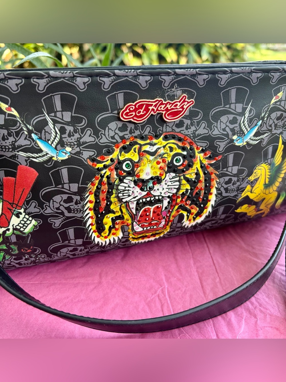 NWT ED HARDY Shoulder Bag/Wristlet Gift Ready Bundle - Picture 6 of 10